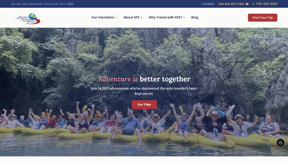 AFS Travelers homepage