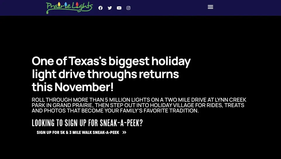 PrairieLights.org homepage
