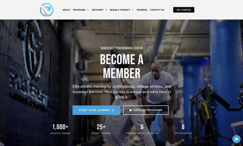Sandersfit homepage